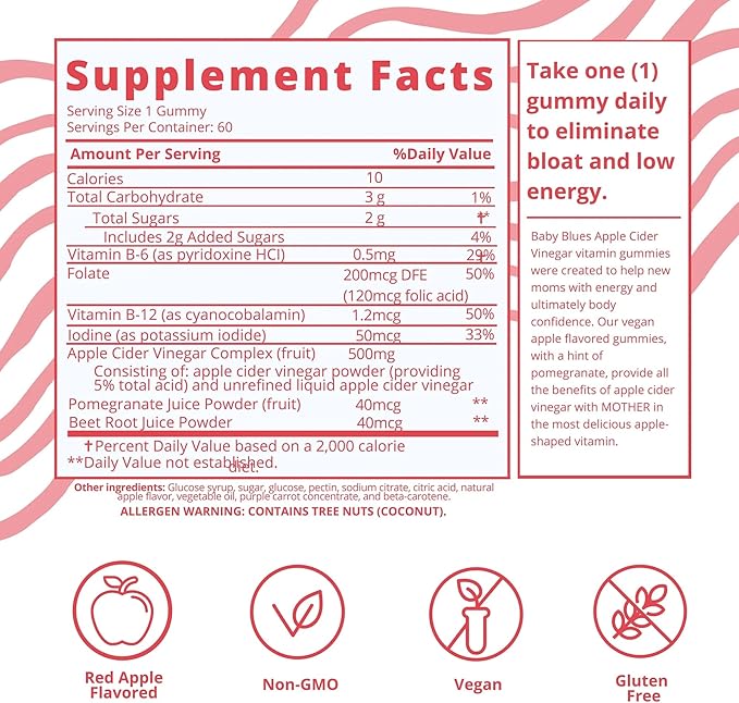 Baby Blues Postpartum Pack (Pack of 3) - Vitamin Kit for New Moms: Hair, Energy, and Immunity Support - Assorted Flavors - Non GMO, Gluten-Free Supplements