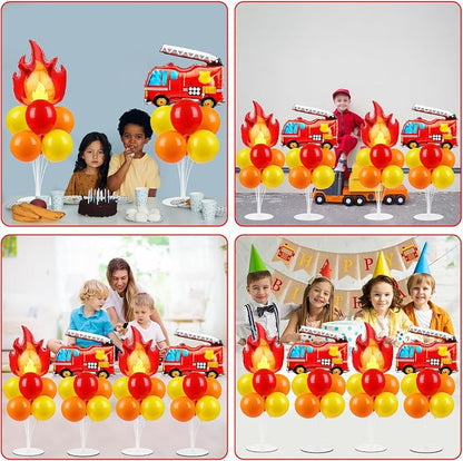 4 Sets Fire Party Balloons Stand Kit - Image 7