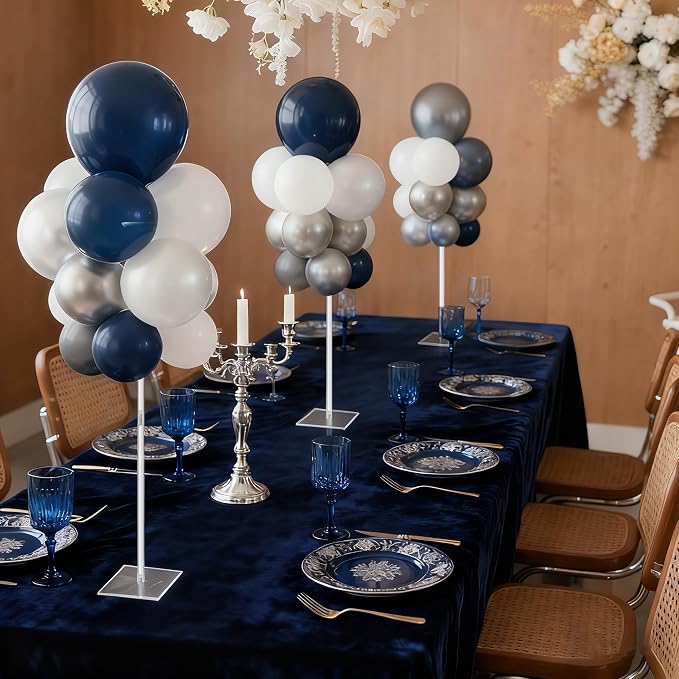 Aneco 12 Pieces Clear Acrylic Balloon Stand Set 23.6 Inches Height Balloon - Image 7