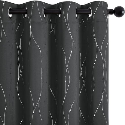 Deconovo 100% Blackout Living Room Curtains 84 Inches Long, Thermal Insulated - Image 7