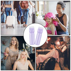 4Pcs Root Comb Applicator Bottle, 6 Ounce Hair Dye Bottles with Comb and Graduated Scale Plastic Hair Oil Brush for Hair Care and Color, Purple