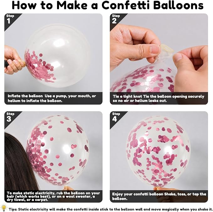 Pink White Balloons, Anniversary, Graduation, Wedding Party Decorations - Image 4