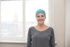 RiptGear Stretch Sport Headband for Women (Teal Solid and Striped) — Non-Slip Sweat Wicking Fabric Great for Yoga, Running or the Gym — Soft Headband that Fits Most Head Sizes — (2-Pack)