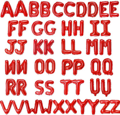 52 Pcs 2 Sets of 16 Inch “A-Z” Letter Balloons Set – Complete Alphabet Mylar by Broeify
