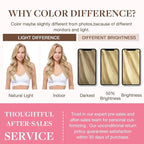 GOO GOO Clip in Hair Extensions Real Human Hair, Remy Human Hair Extensions Clip ins for Women, Natural Human Hair, 16inch 130g 7Pcs, 18A/613A Dark Blonde Highlighted Bleach Blonde