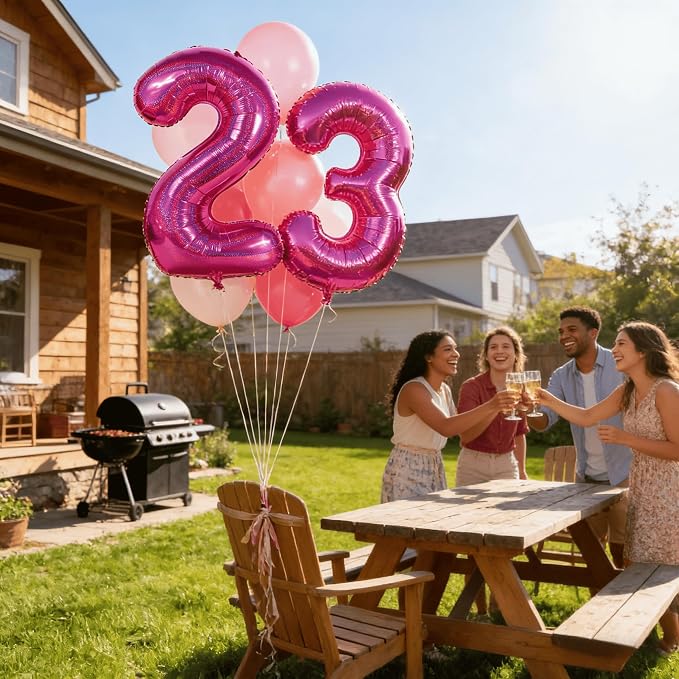 Laser Hot Pink 6 Balloon - Image 2