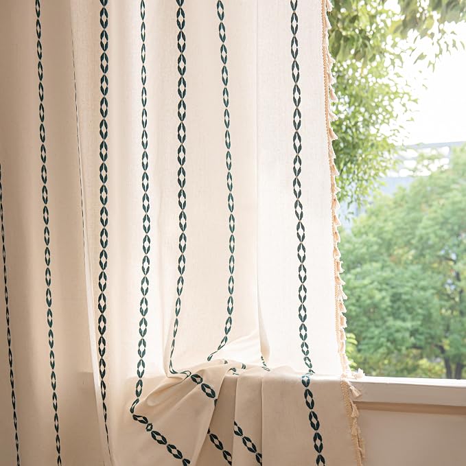 Sutuo Home Boho Curtains 108 Inches Long, Bohemian Drape by SutuoHome
