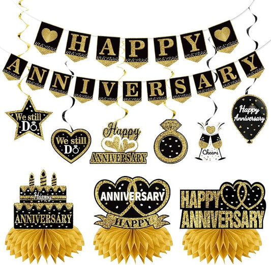 Kuxriox Happy Anniversary Decorations Kit by Kuxriox