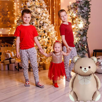 Light Brown Matte Magic Bear Foil Balloon - Image 5