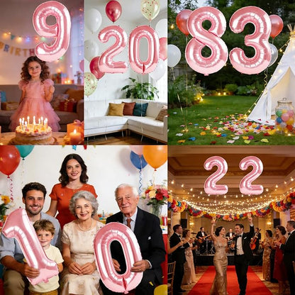 40 Inch Number 83 Balloons for 83rd Birthday Party Decorations, 0-100 Jewelry - Image 7