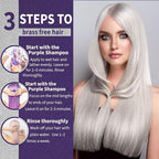 Natural Riches Radiant Silver Shine Purple Shampoo and Conditioner Set for Gray Hair - Paraben-Free and Color Safe – With Silk Proteins, Tones Dull Hair, Softens & Adds Shine - 16 fl oz