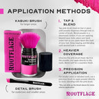Rootflage Temporary Hair Dye Pink Colored Hair - Shampoo Out Pink Color Powder -Works on Dark Hair (01 Pink Parade)