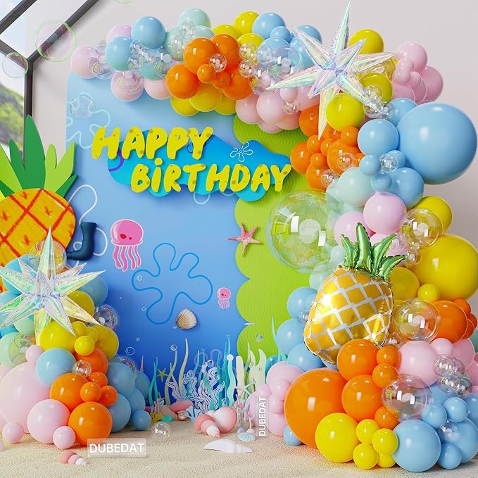 Cartoon Sponge Balloons Party Decorations by DUBEDAT