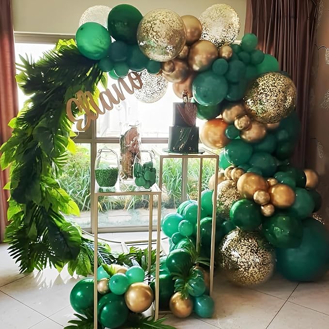 Voircoloria 110pcs Dark Green Latex Party Balloons, 12inch | - Image 8