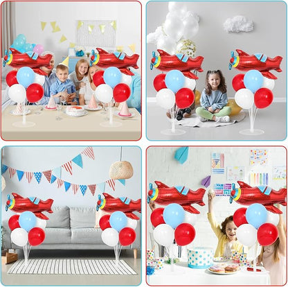 Airplane Birthday Party Balloons Stand Kit 2 Sets - Image 7