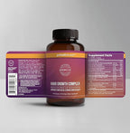 Primal Harvest Hair Growth Vitamins, 2 Pack - 120 Pills, Natural Hair Regrowth, Thickening, and Supplement for Men & Women with Biotin & Zinc