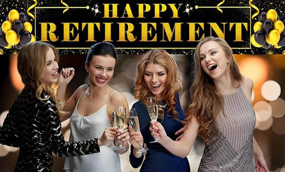 Large "Happy Retirement Banner" 118.2 inches×19.7 inches Extra Large Birthday - Image 4