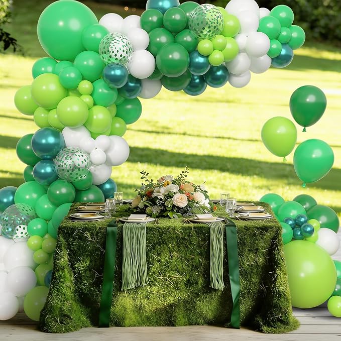 Amandir 153pcs Green Balloon Garland Arch Kit Different Sizes | 18 12 10 5 inch - Image 7