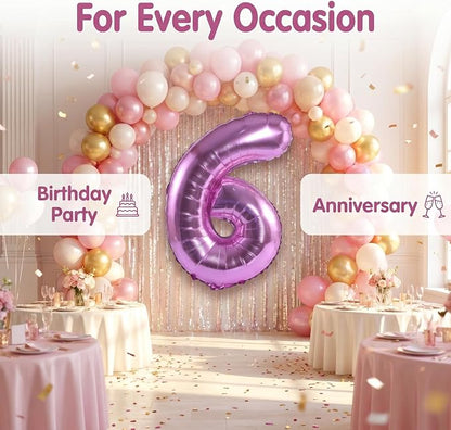 YPSelected 32 Inch Large Foil Helium Number Balloon Birthday Wedding Party 0-9 - Image 4