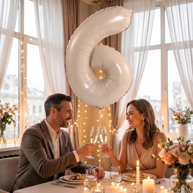 YPSelected 32 Inch Large Foil Helium Number Balloon Birthday Wedding Party 0-9 - Image 3