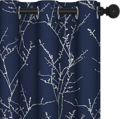 Deconovo Living Room Curtains 63 Inches Long, Thermal Insulated, Room Darkening by Unknown