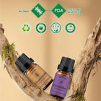 yethious Chamomile Lavender Essential Oil Set Pure Chamomile Lavender Aromatherapy Oils Organic Chamomile Essential Oil for Diffuser 2 Pack 10ML