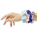 Bluey Hair Accessory 5 Pcs Set - 1 Regular 9 inch Bluey HairBrush For Girls + 4 Bluey Scrunchies For Kids - Accessories For Girls - Detangling Brush - Elastic Hair Ties Ropes Scrunchies Ages 3+