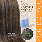 DOORES Hair Extensions Real Human Hair, Natural Black to Chestnut Brown 14 Inch 130g 9pcs, Clip in Remy Human Hair Extensions Seamless Clip ins Straight Hair Invisi Edge Hair Extensions Remy Hair