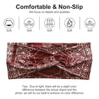 Artilady 6 Pack Boho Headbands for Women - Wide Bandana Headband Non Slip Stretchy Cheetah Paisley Print Turban Headwarp Twisted for Girls