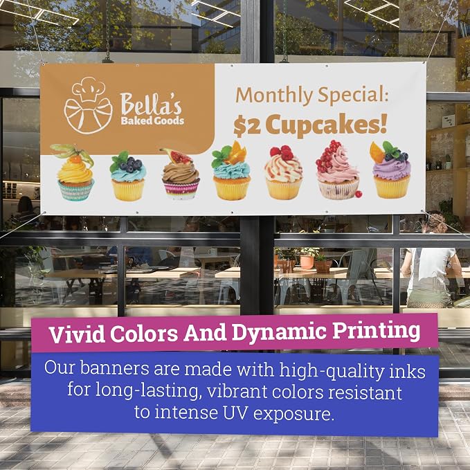 CustomForMe Personalized Vinyl Banner – Vinyl Printed Customizable Banner - Image 5