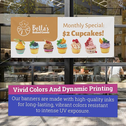 CustomForMe Personalized Vinyl Banner – Vinyl Printed Customizable Banner - Image 5
