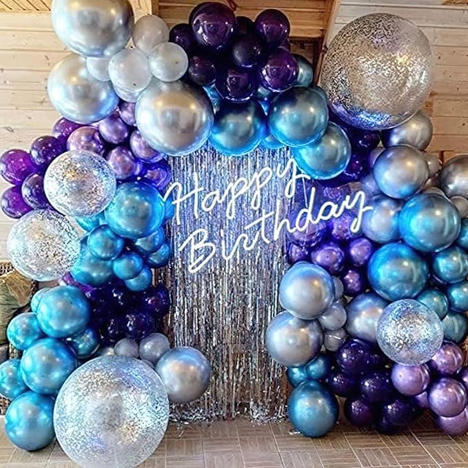 PartyWoo Blue Shades Balloon Garland Kit, Party Decorations - Image 3
