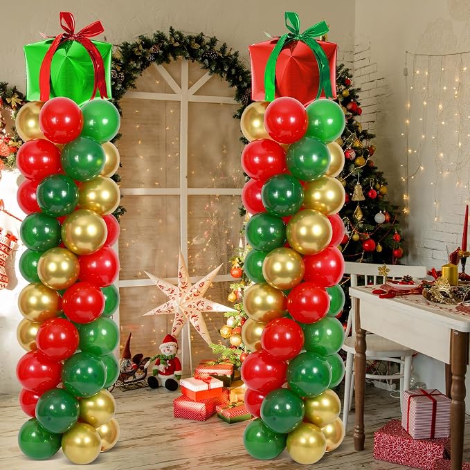 2 Sets Christmas Party Balloon Column Stand Kit - Image 6