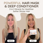 VITAMINS hair cosmetics Keratin Hair Mask - Protein Repair Keratin Treatment - Deep Conditioner for Dry, Damaged, Curly, Straight & Frizzy Hair with Biotin, Collagen & Castor Oil - 8.5 Fl Oz