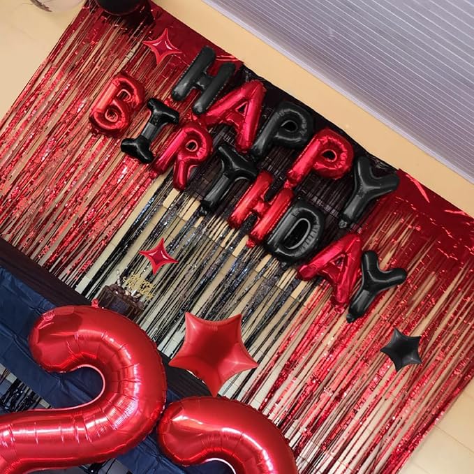 CANREVEL Happy Birthday Banner Decorations + 8Pcs Star Balloons, - Image 6