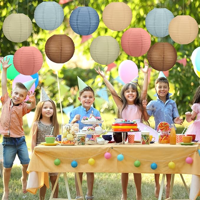 12 Pcs 10 Inch Hanging Paper Lanterns Party Decorations Boho Classroom Decor - Image 6