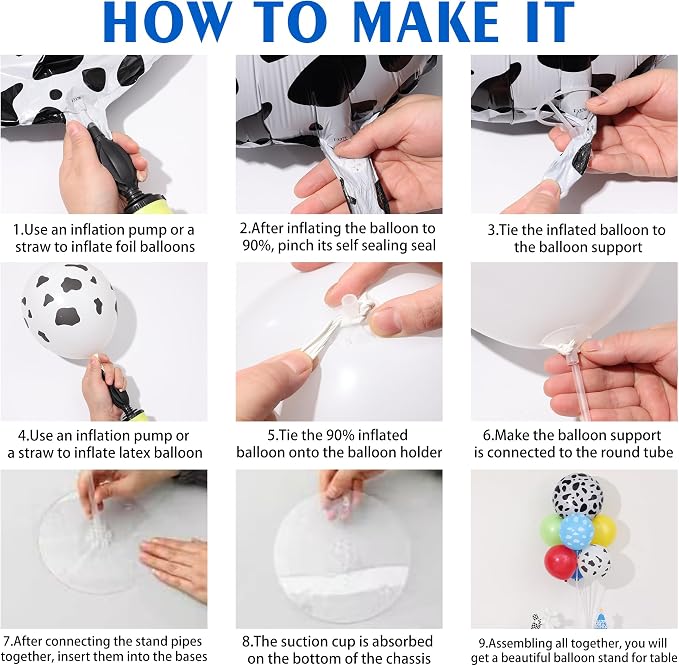 Cartoon Toy Balloon Table Centerpiece Stand Kit 2 Sets - Image 3