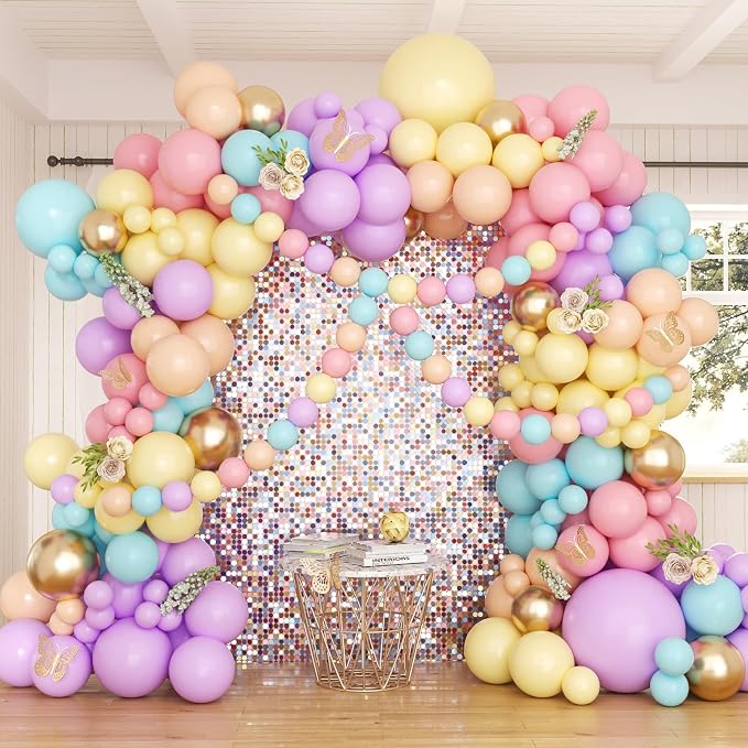 Pastel Balloon Garland Arch Kit by Anhiy