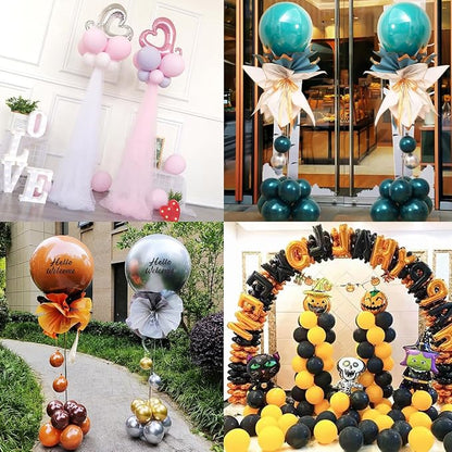 AooeDomi Metal Balloon Column Stand Set of 2, Reusable Telescopic Design - Image 2