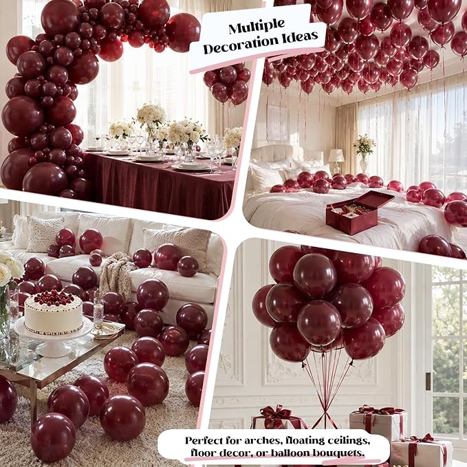 Burgundy Balloons - Image 4