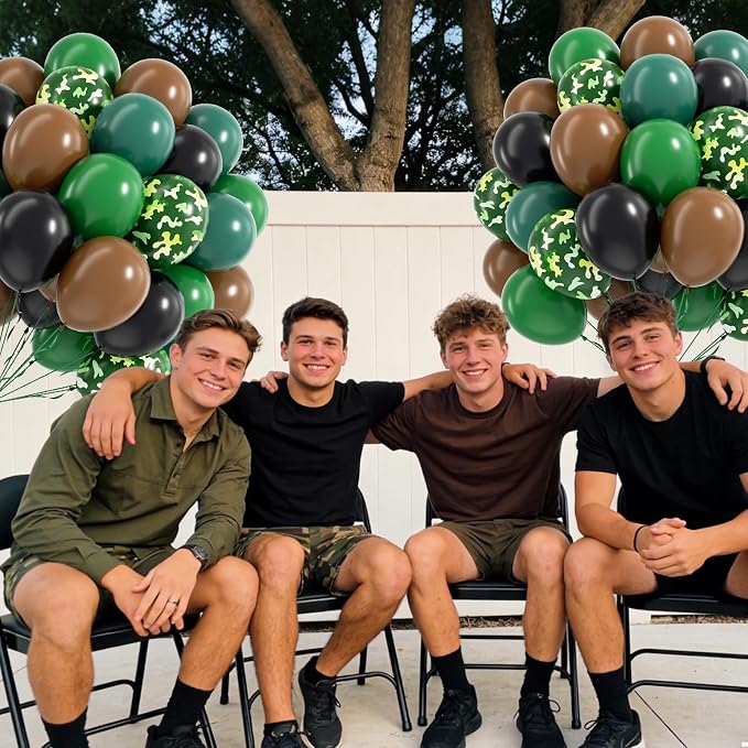 60pcs 12inch Camo Balloons - Image 6