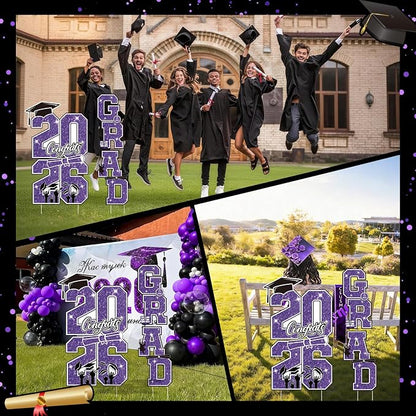 Graduation Yard Sign Class of 2026 Decorations - Image 7