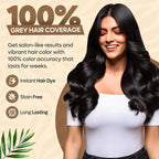 Hair Color Shampoo – 5 in 1 Hair Dye Shampoo for Grey Hair - Instant Hair Dye with 100% Color Accuracy Enriched with Natural Ingredients - Ammonia Free - 500ml (Black)