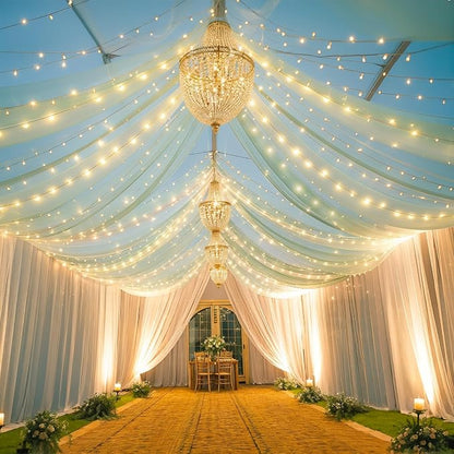 Shillance 6 Panels Green Ceiling Drapes by Shillance