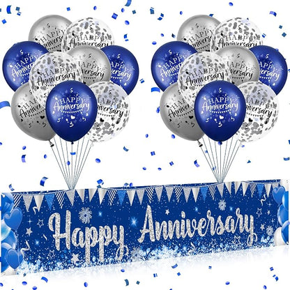 Blue Happy Anniversary Decorations by CASLON