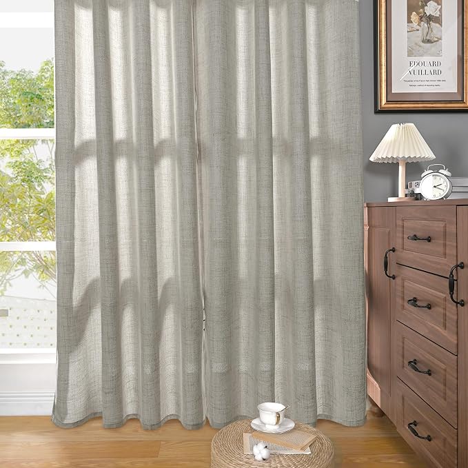 YoungsTex Linen Curtains 90 Inch Length - Image 7
