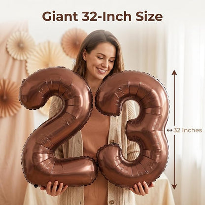YPSelected 32 Inch Large Foil Helium Number Balloon Birthday Wedding Party 0-9 - Image 3