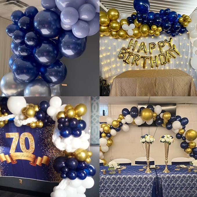 114pcs Navy Blue Balloons, 18 12 10 5 inch Balloons | Garland Arch kit - Image 7