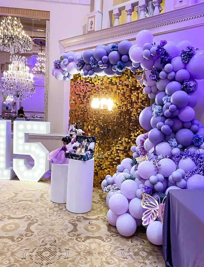 Purple Balloons Garland Arch Kit, - Image 5