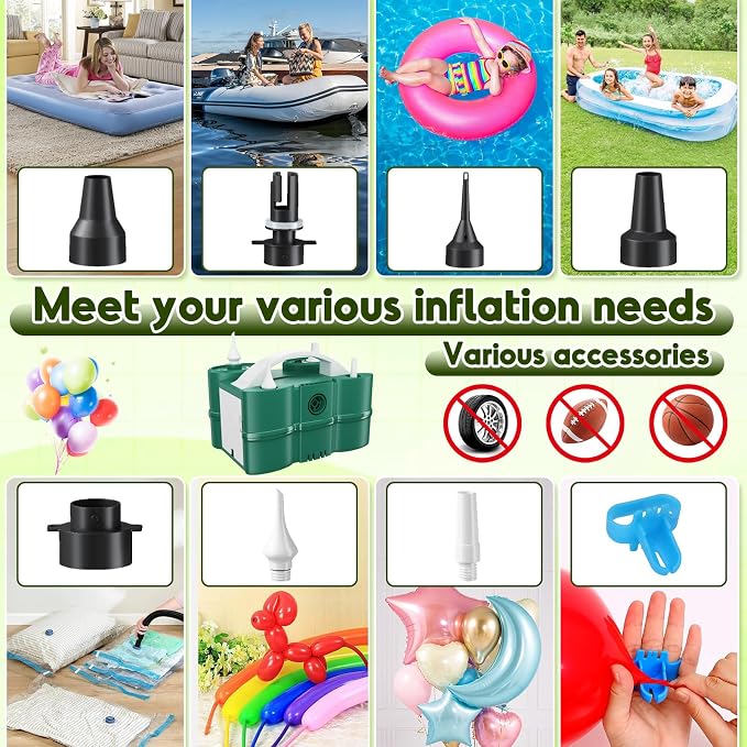3-in-1 Electric Balloon Pump, Portable Air Pump - Image 3